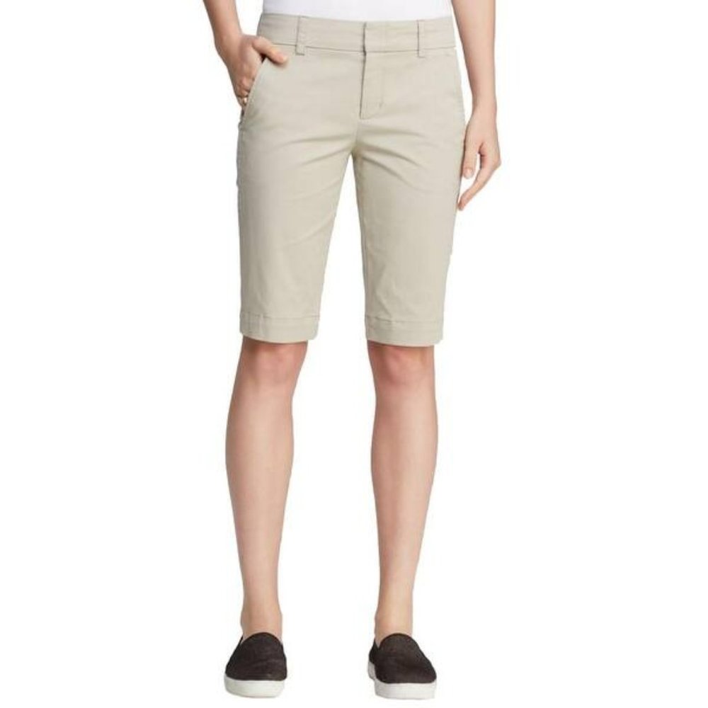 Vince Tan Walking Shorts Mid Rise Long Short Cream